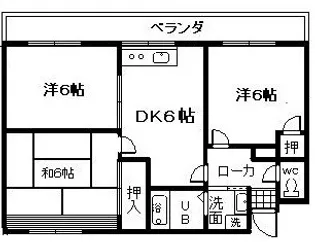 プレステージアスカ【3階】の間取り
