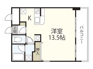 ヒルサイドこいとう坂【1階】の間取り