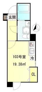 CFジオーレ西尾久【1階】の間取り
