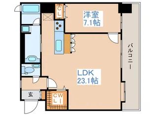 S-FORT中島公園【7階】の間取り