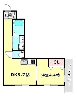 Alivio古川橋【3階】の間取り