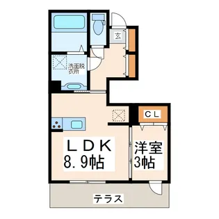 セジュール本妙寺【1階】の間取り