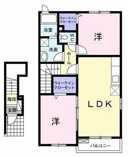 シャローム【2階】の間取り