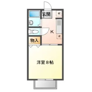 コーポK&S【2階】の間取り