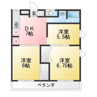 ステーションハウス金子【3階】の間取り