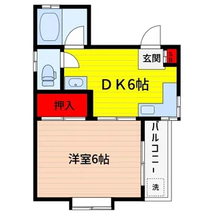 柳原ハイツ【2階】の間取り