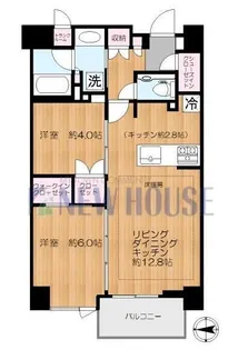 インプレストコア神楽坂【5階】の間取り