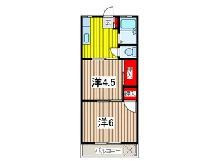 ミユキハイツ【1階】の間取り