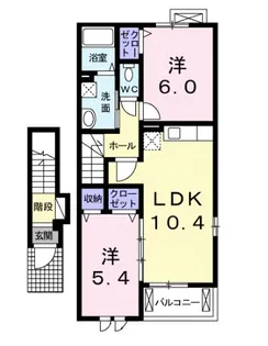ティアラIIA【2階】の間取り