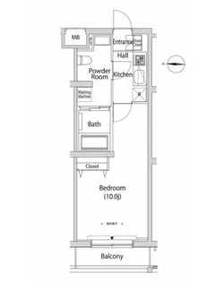 カーサプレンディット新中野【4階】の間取り