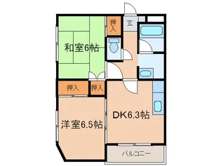エスペランサ【2階】の間取り