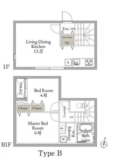 LiveFlat東高円寺IIの間取り