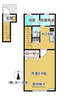 FIORE桜町D棟【2階】の間取り