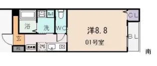 アムール八尾本町【5階】の間取り