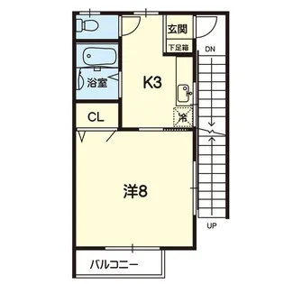 ファミール深川A・B【2階】の間取り