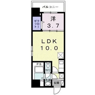 ピアッツァ追分【8階】の間取り