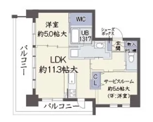 サンクステル【4階】の間取り