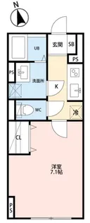 デオダラ テラス【1階】の間取り