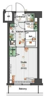 ガーラ大井町ゼームス坂上【3階】の間取り