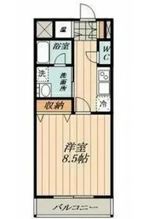 Castle Hills 柳ケ瀬【4階】の間取り