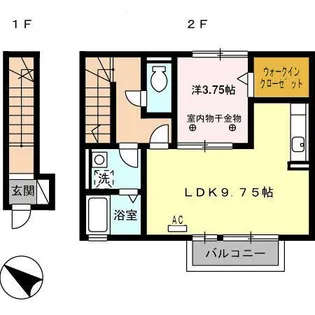 ルビーフィールド【2階】の間取り