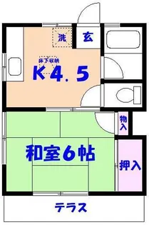 高橋ハイツ【1階】の間取り