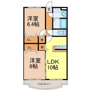 ユーミーKグランデ【3階】の間取り