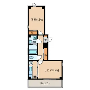 YCY【4階】の間取り