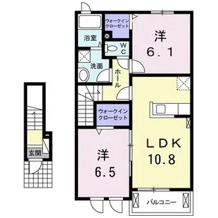 サンライズガーデン A【2階】の間取り