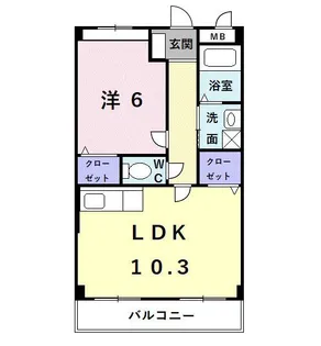 ディアコート【2階】の間取り