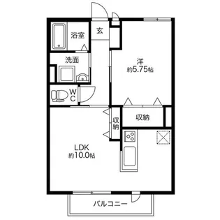 タウニィコスモス5【2階】の間取り