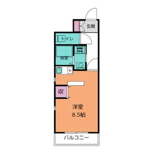 プランドールごきそ【3階】の間取り