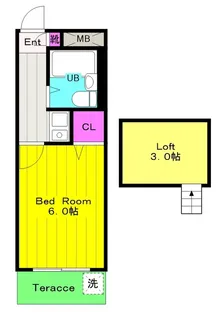 リバティパレス【1階】の間取り