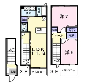 スターライトシティEの間取り