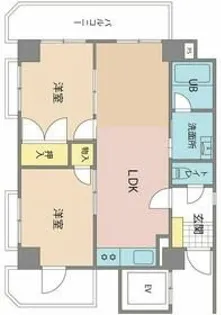 スカイハイツ上溝【5階】の間取り
