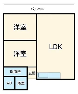 中根ハイツ【2階】の間取り