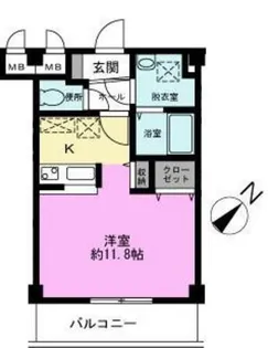 アンジェロ新越谷【4階】の間取り