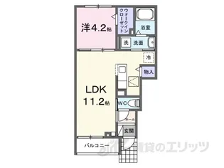 セレスティアI【1階】の間取り