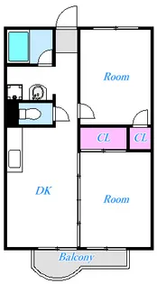 グリーンパーク田園2号【2階】の間取り