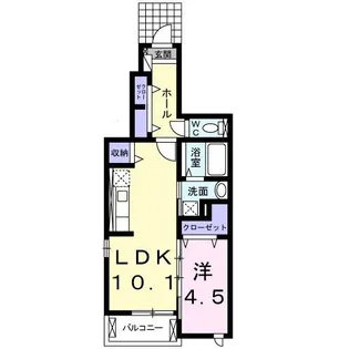 サンシティ・NOVA【1階】の間取り