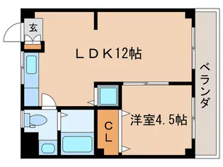 第2グリ-ンマンション【2階】の間取り