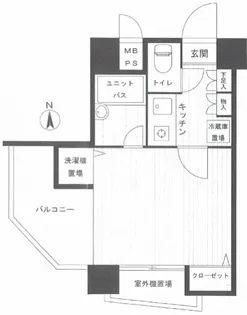 フェニックス北新宿エルミタージュ【8階】の間取り