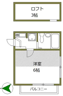 ディアコート笹塚【1階】の間取り