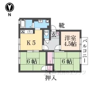 ファミールコーポ高屋4【2階】の間取り