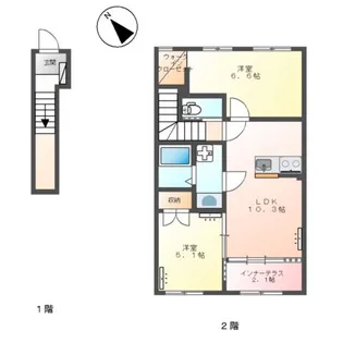 仮)熊谷市新堀スターテラスII【2階】の間取り