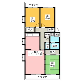 サニータウン堀木 5【5階】の間取り