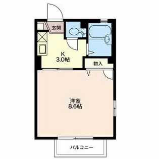 ウエストコート【2階】の間取り