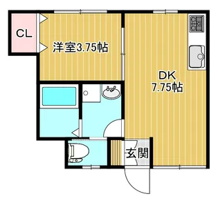 エスポワール【1階】の間取り
