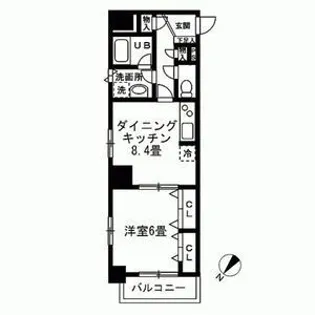 L.O マンション【4階】の間取り