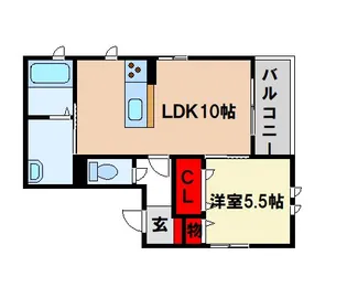 シャルヴィーブル【3階】の間取り